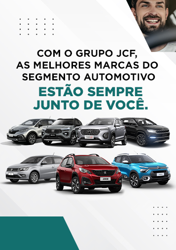 Com o Grupo JCF, as melhores marcas do segmento automotivo estão sempre junto de você.